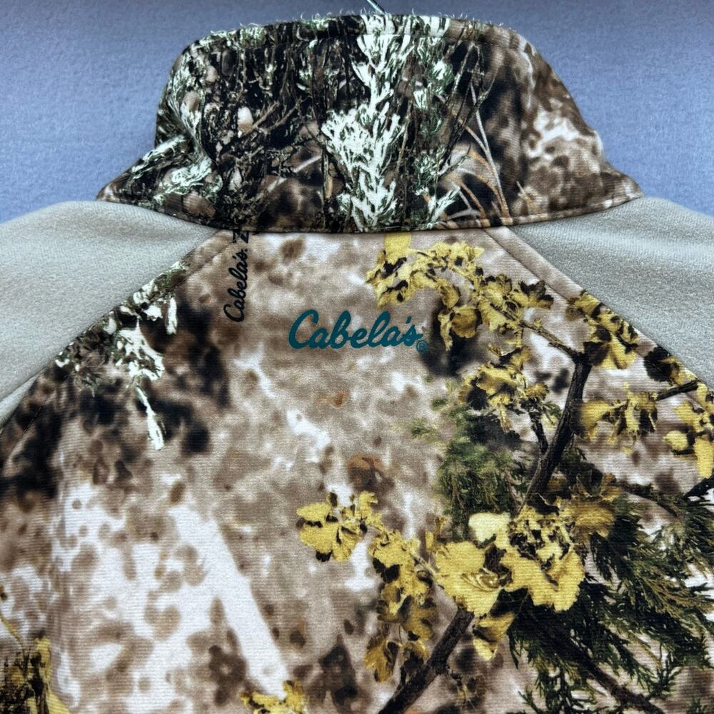 Cabela's Outfither Jacket Women's Small Brown Woodland Camo Softshell Hunting - Picture 2 of 15